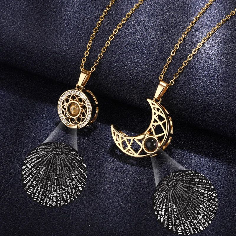 Collar amor eterno Sol y Luna