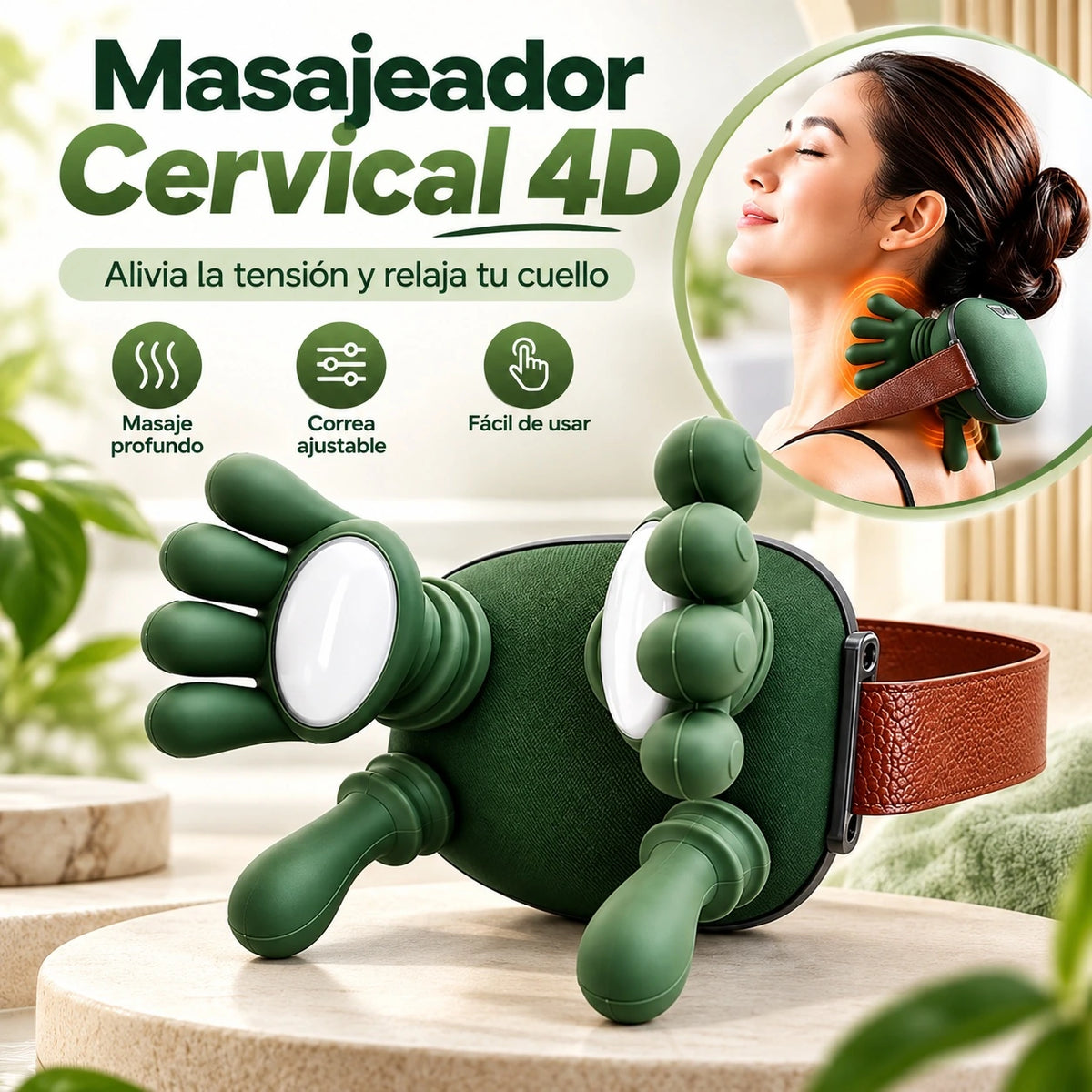 MASAJEADOR CERVICAL 4D
