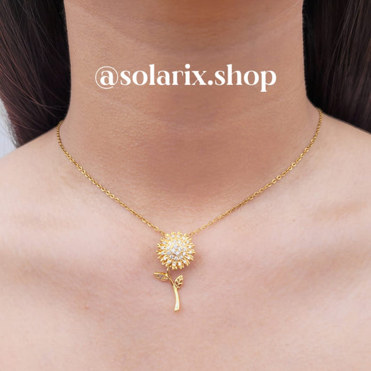 COLLAR FLOR GIRASOL ANTI ESTRES