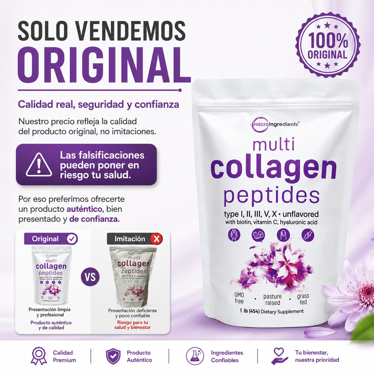 Multi Colágeno Hidrolizado con péptidos